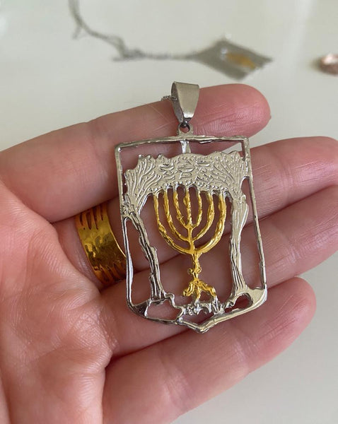 Zechariah Menorah Pendant / #Z1