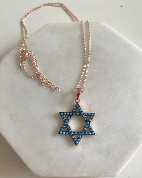 Turquoise Star of David / #STRG