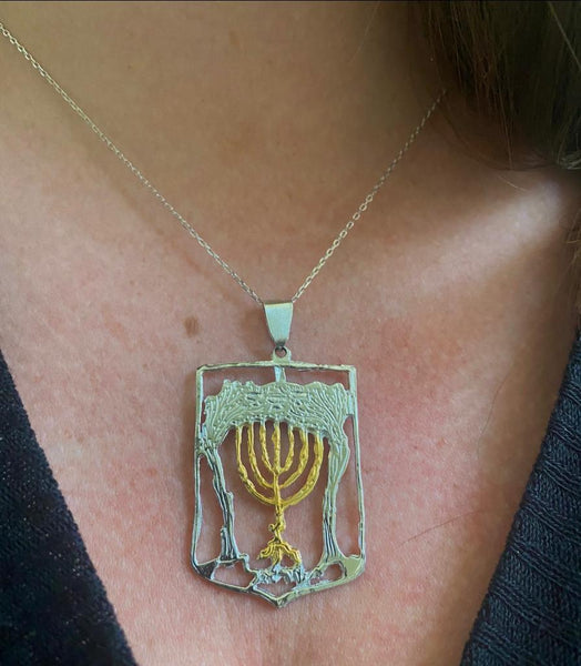 Zechariah Menorah Pendant / #Z1