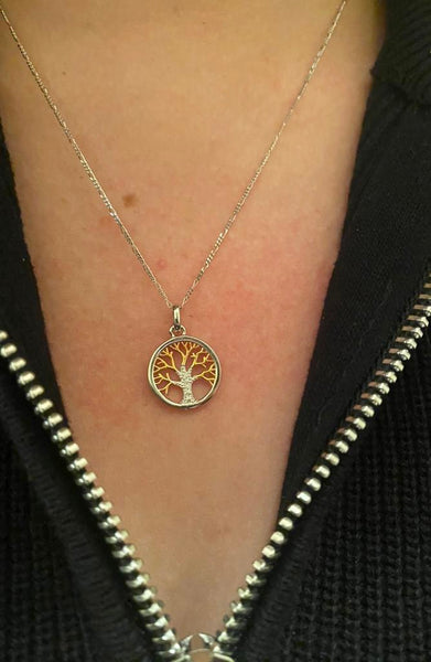 Tree of Life Two-Toned Pendant / #TL15