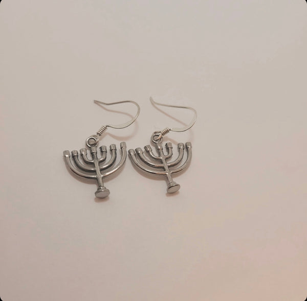 Menorah Dangle Earrings / #MD1