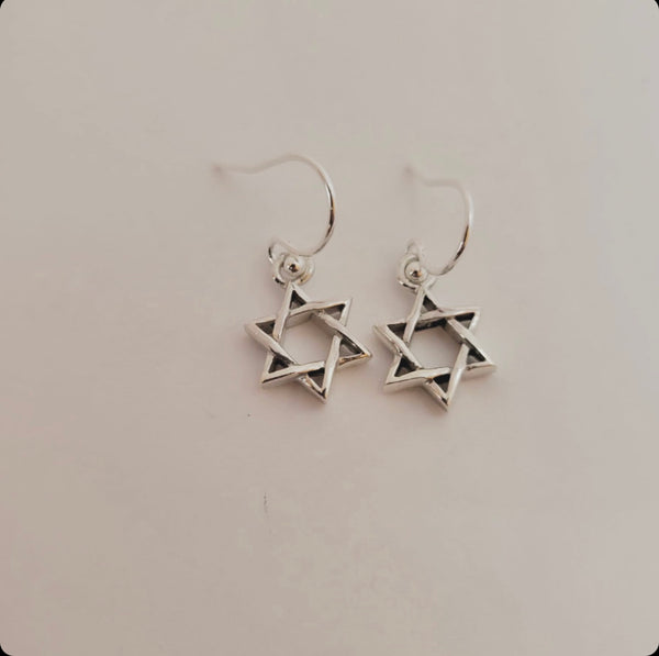 Star of David Earrings / #ERM