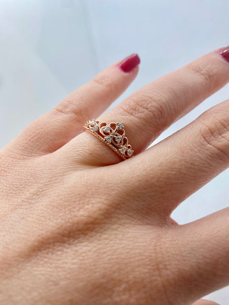 Rose Gold Esther Ring - #RER6