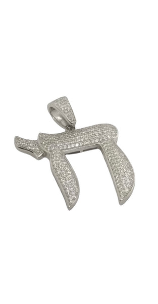 Chai Pendant with Diamonds #CH111