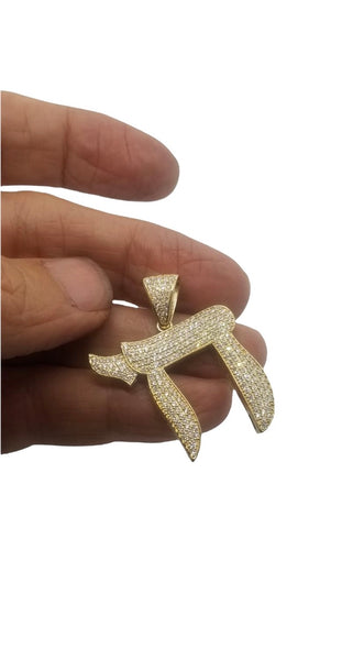 Chai Pendant with Diamonds #CH111