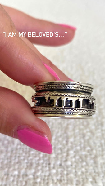 I Am My Beloved's Spinner Ring / #IAMS