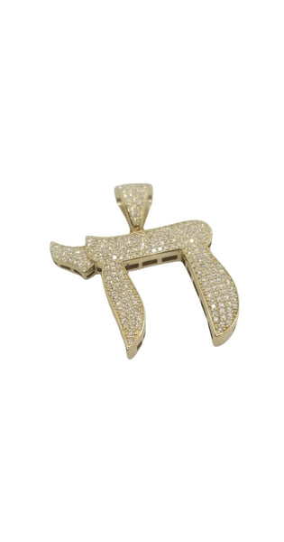 Chai Pendant with Diamonds #CH111