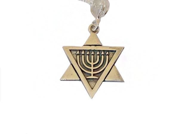 Star of David with a Menorah (small) / #ME1