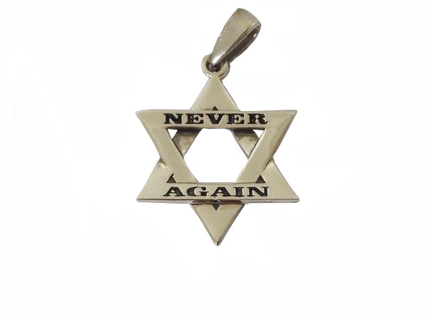 Star of David - Never Again Pendant / #HO1