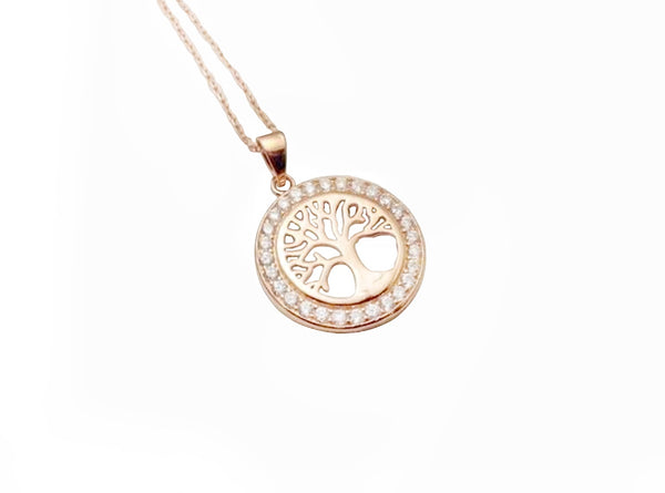 Tree Of Life Rose Gold Plated Necklace - #TLR7