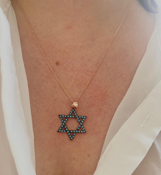 Turquoise Star of David / #STRG